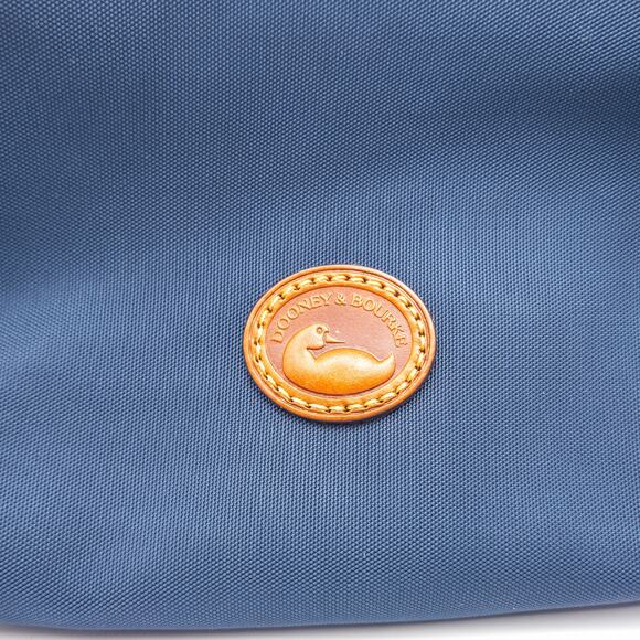 Dooney & Bourke Women’s Shoulder Bag Navy Nylon Leather Trim Crossbody Small - Picture 11 of 11